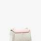Lita Small Two-Tone Logo and Leather Crossbody Bag