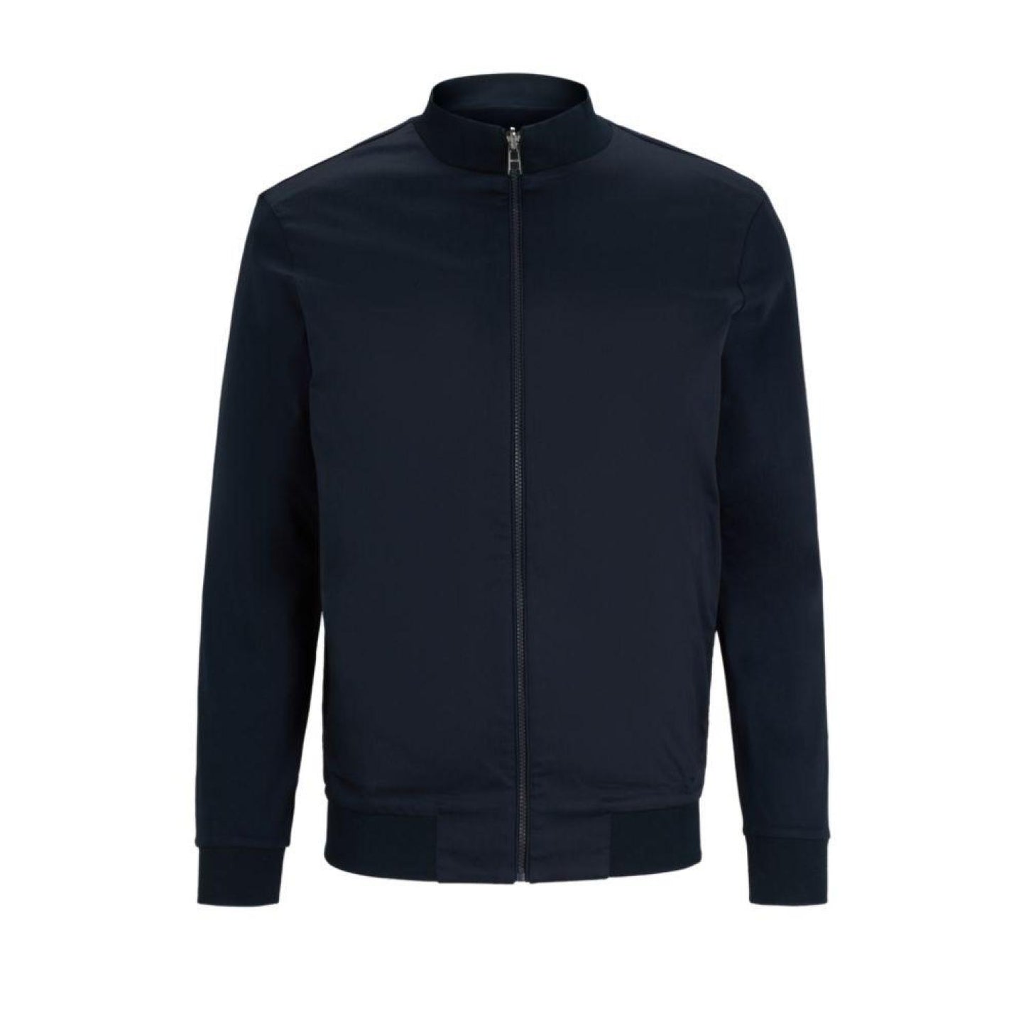 Zip-up sweatshirt in mercerized cotton with insert details