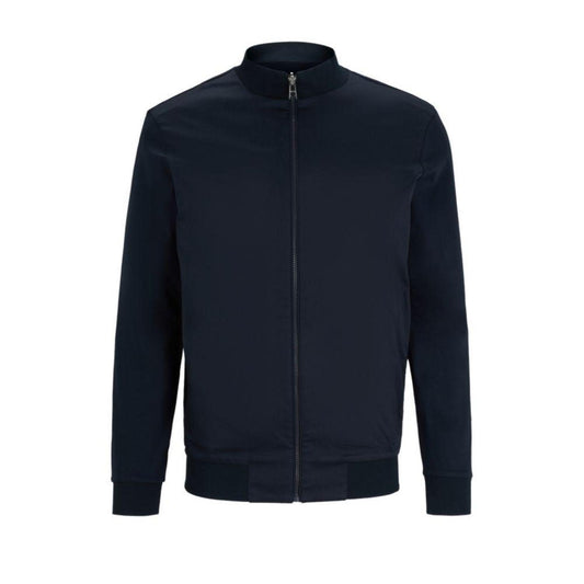 Zip-up sweatshirt in mercerized cotton with insert details