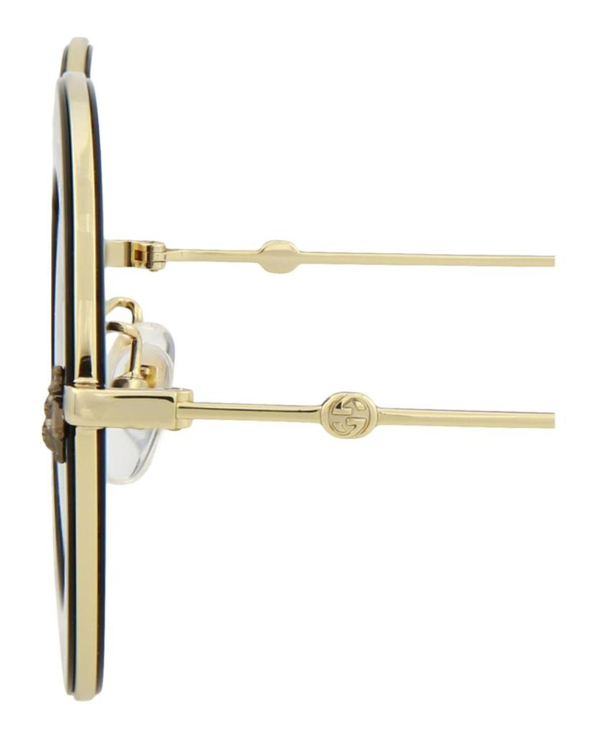 Round-Frame Metal Sunglasses