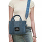 The Small Crystal-Embellished Denim Tote Bag
