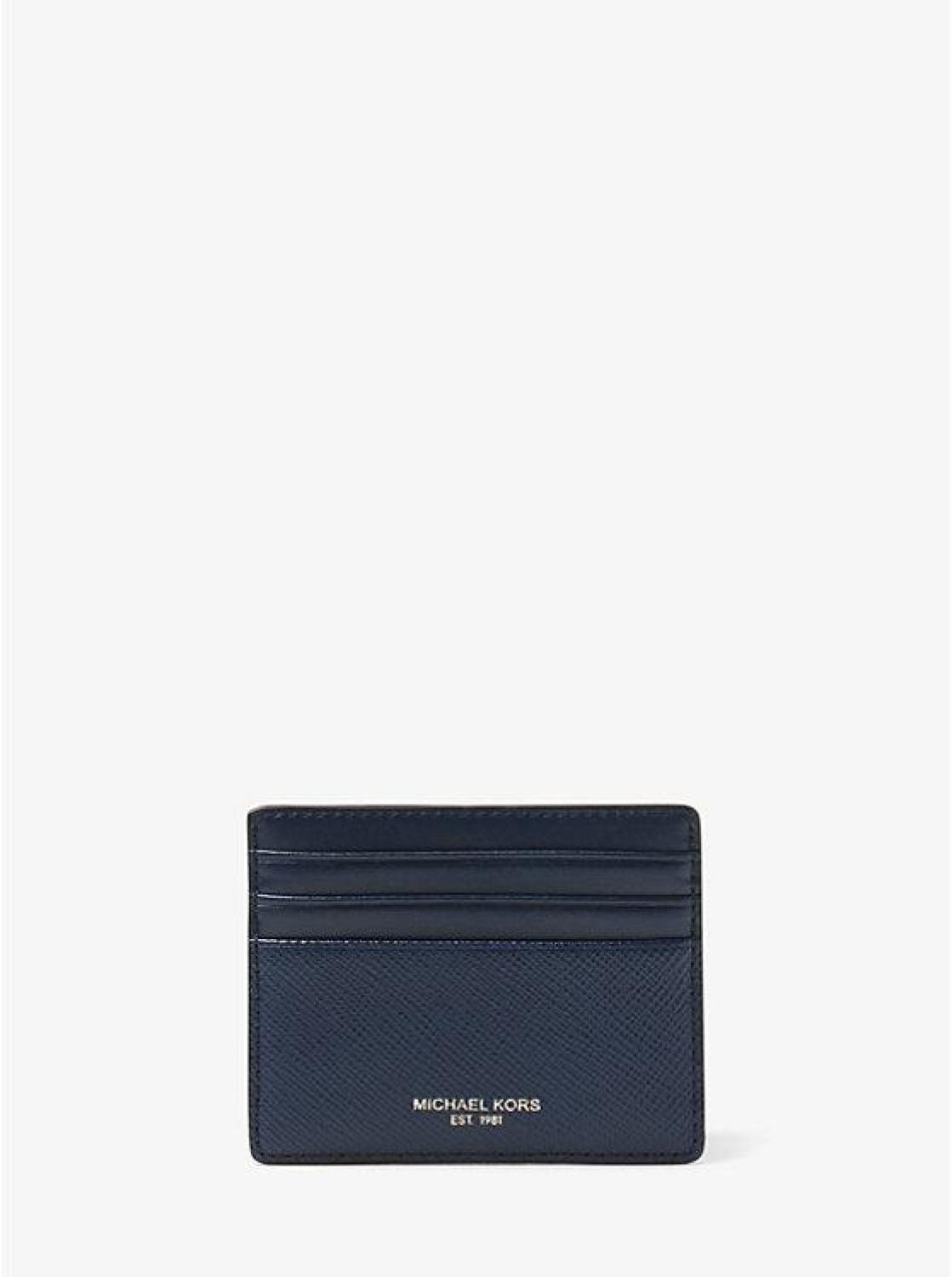 Harrison Crossgrain Leather Tall Card Case
