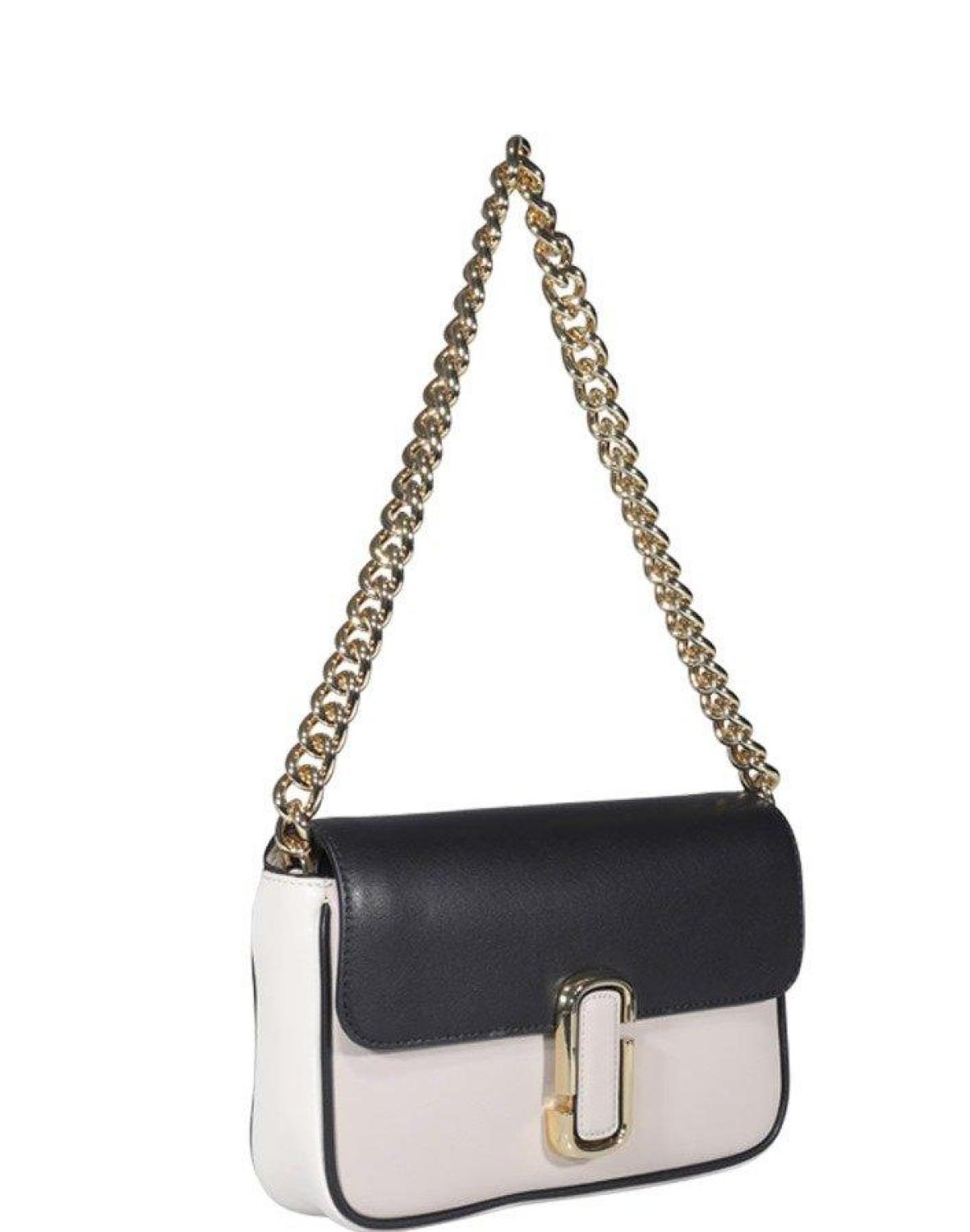 Marc Jacobs Logo Plaque Chained Shoulder Bag