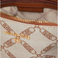 Michael Kors Jet Set Charm Large Dome Crossbody with Web Strap Natural/Luggage