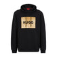 Cotton-terry hoodie with foil-print logo