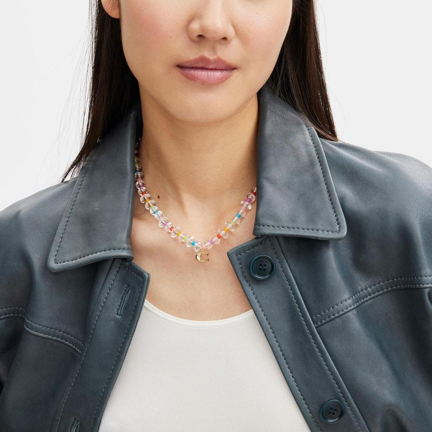 Coach Outlet Signature Beaded Necklace