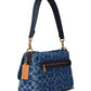 Washed Denim Signature Soft Tabby Shoulder Bag