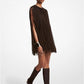 Bonded Suede Fringed Dress