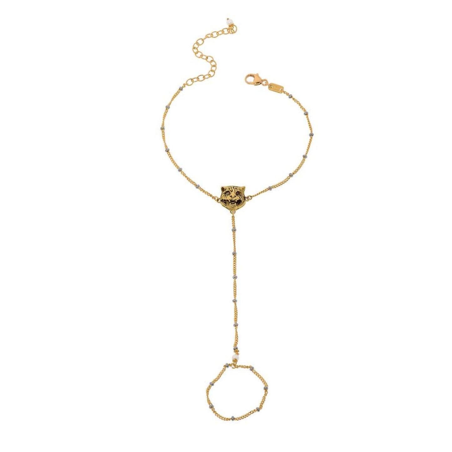 Gucci Le Marche Des Merveilles 18K Yellow Gold, Diamond and Mother of Pearl 2.5mm Charm Bracelet YBA50684100100M