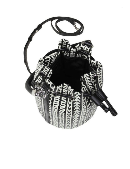 Marc Jacobs Monogram Printed Drawstring Bucket Bag
