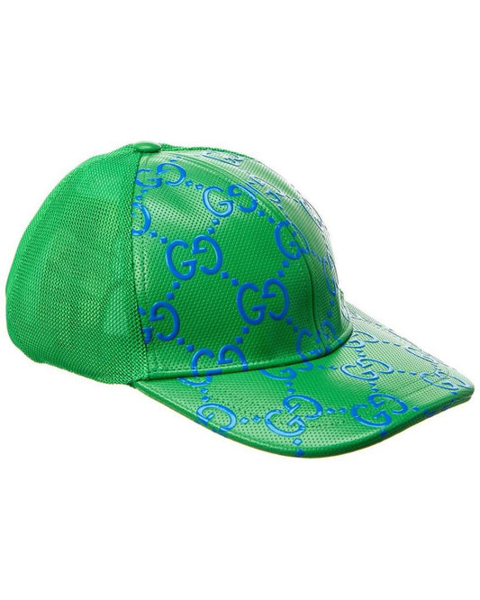 Gucci Leather & Mesh Cap