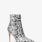 Rue Snake Embossed Leather Ankle Boot