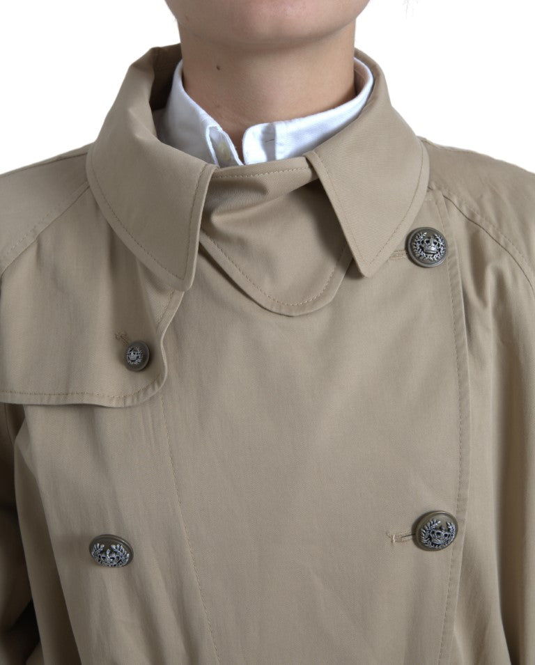 Dolce & Gabbana Elegant Double Breasted Trench Coat