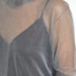 Dolce & Gabbana Elegant Gray Long Sleeve Mesh Top