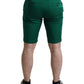Dolce & Gabbana Elegant Deep Green Cotton Bermuda Shorts
