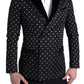 Dolce & Gabbana Elegant Geometric Patterned Slim Blazer