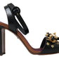 Dolce & Gabbana Elegant Embellished Leather Sandals