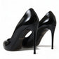 Dolce & Gabbana Elegant Black Patent Stiletto Heels
