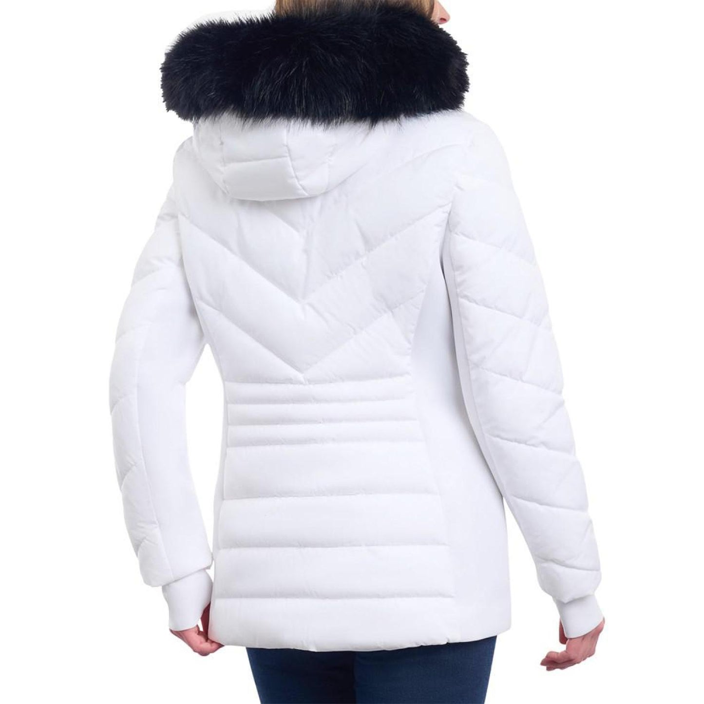 Women's Faux-Fur-Trim Hooded Puffer Coat, Created for Macy's