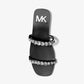 Jessa Embellished Faux Leather Sandal