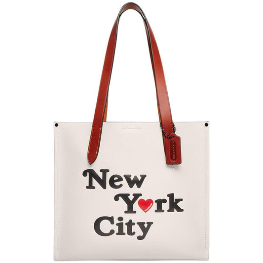 Relay Tote 34 NYC Medium Leather Tote Bag