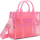 Pink 'The Mesh Medium' Tote
