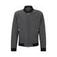 Slim-fit jacket with two-way front zip