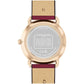 Women's Elliot Cranberry Leather Strap Watch, 36mm