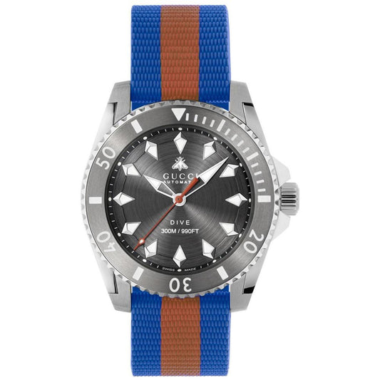 Men's Swiss Automatic Dive Red & Blue Rubber Strap Watch 40mm