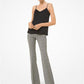 Brooke Glen Plaid Stretch Wool Flared Pants