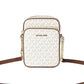 Michael Kors Jet Set Medium ivory PVC North South Chain Crossbody Women's Handbag
