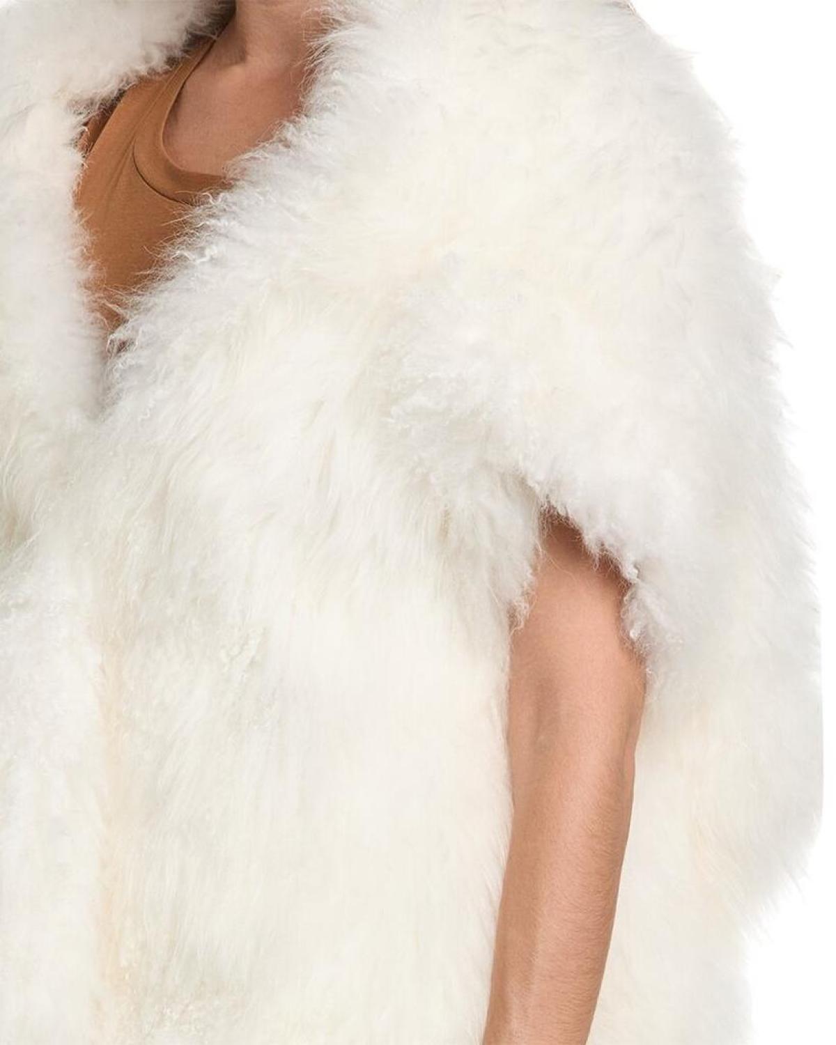 Michael Kors Collection Shearling Wrap Vest