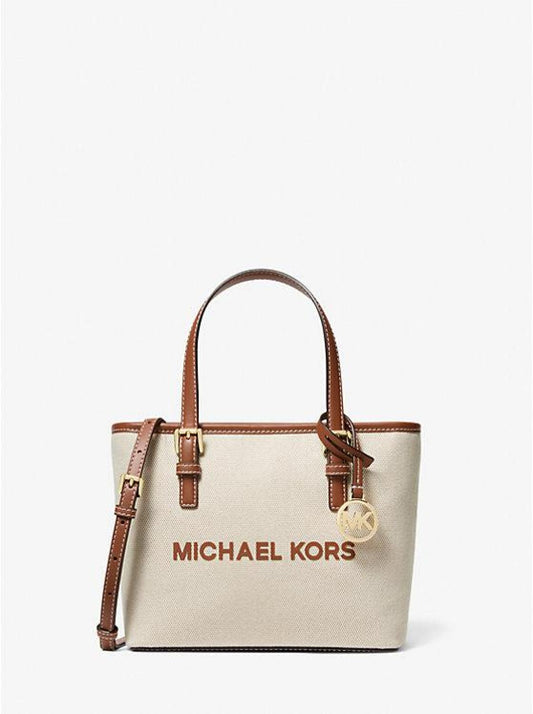 Jet Set Travel Extra-Small Canvas Top-Zip Tote Bag