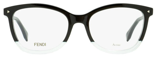 Fendi Women's  Eyeglasses FF0234 7ZJ Black/Transparent Aqua 52mm