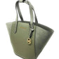 Michael Kors Women's ortia ebbled Leather Suede Tote Bag