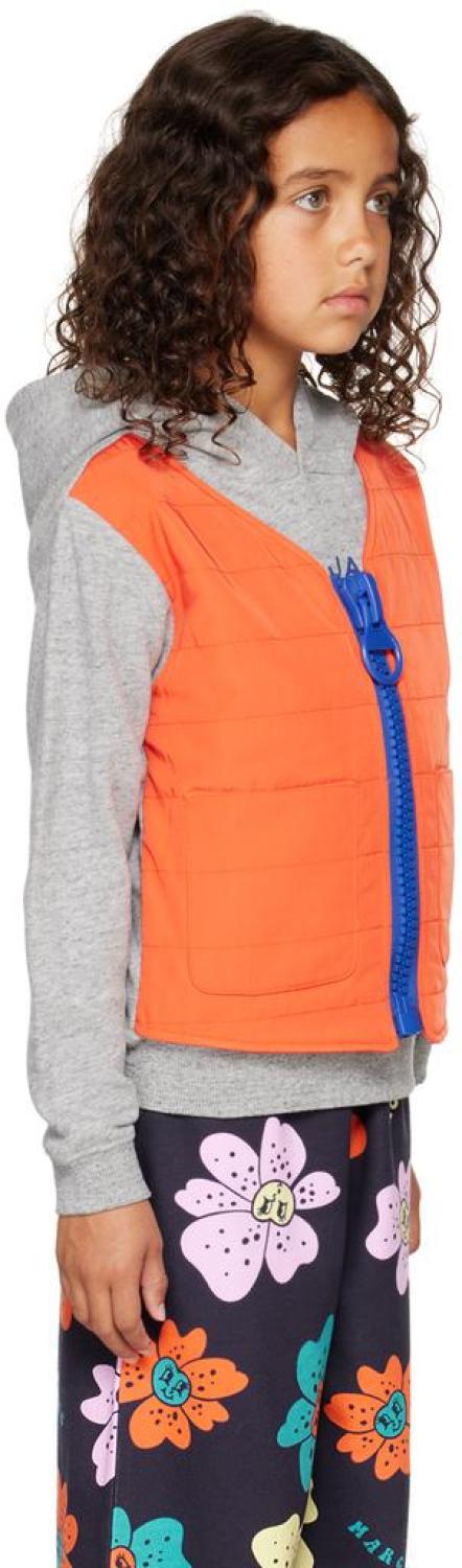 Kids Gray Layered Hoodie