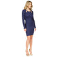 Women's Keyhole Ribbed Mini Dress