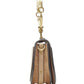 CHLOE Medium Nile gold bangle bracelet handle taupe leather saddle bag