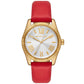 Women's Lexington Three-Hand Red Leather Watch 38mm