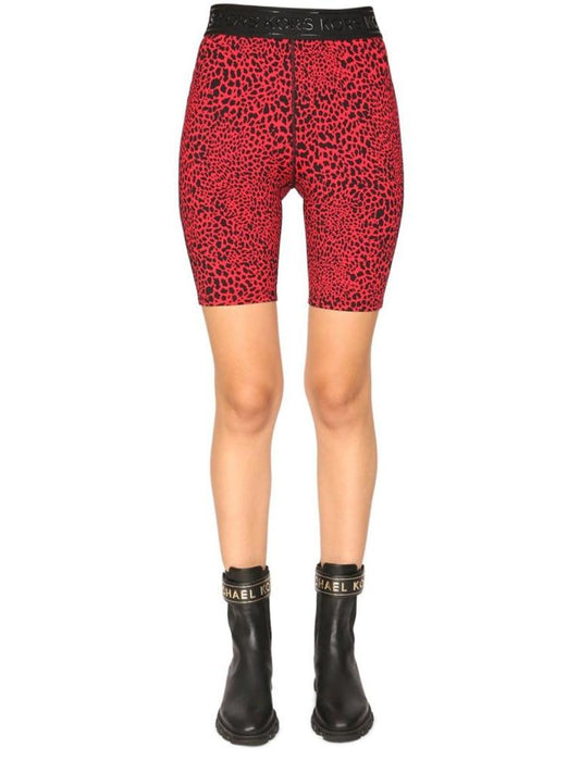 Michael Michael Kors Animal-Print Bike Shorts