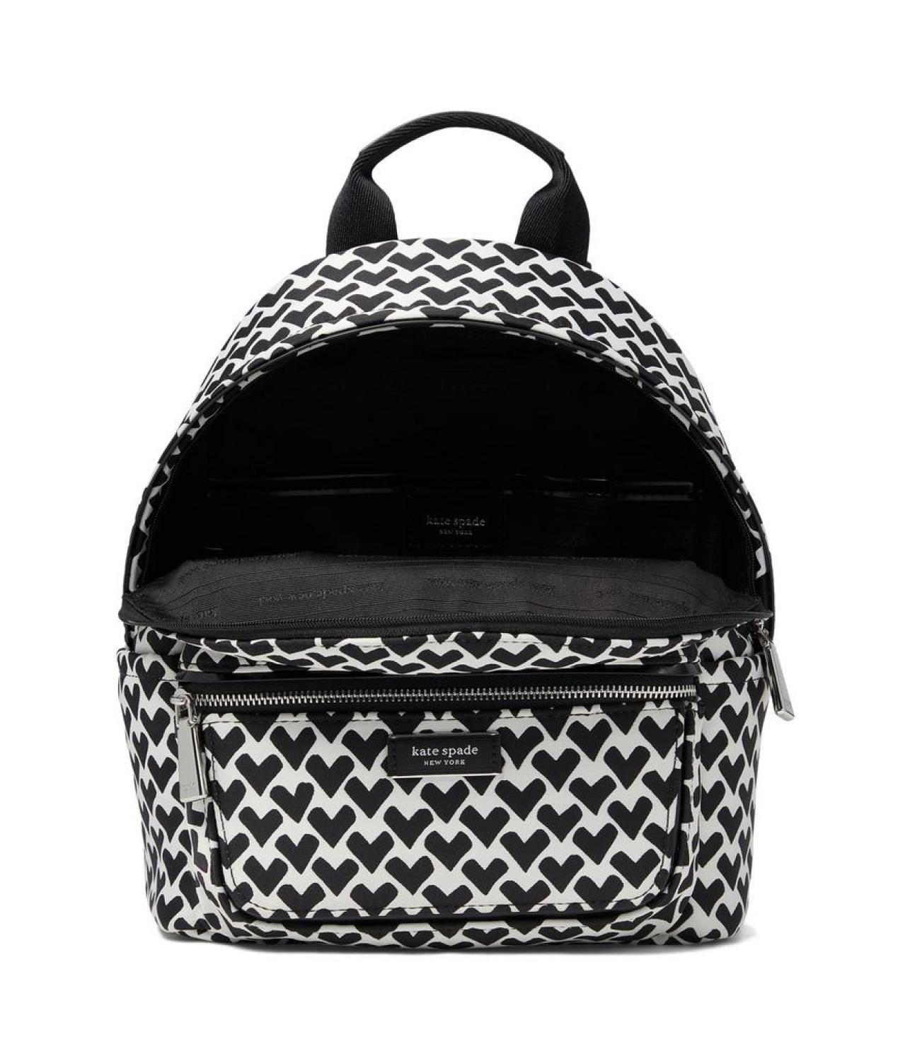 Sam Icon Modernist Hearts Jacquard Fabric Small Backpack