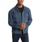 Men's Regular-Fit Empire Logo-Print Denim Jacket