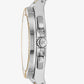 Oversized Lennox Pavé Two-Tone Watch