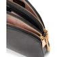 Morgan Saffiano Leather Double Zip Dome Crossbody