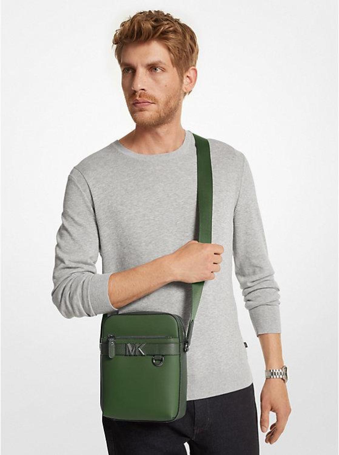 Hudson Crossgrain Leather Flight Bag