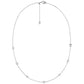 Gold-Tone or Silver-Tone Sterling Silver Station Necklace