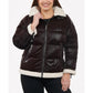 Women's Plus Size Faux-Shearling Shine Puffer Coat, Created for Macy's