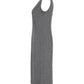 Max Mara Sleeveless Midi Sheath Dress in Grey Cotton