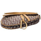 Dior Beige Monogram Canvas Saddle Bag (Authentic Pre-Owned)