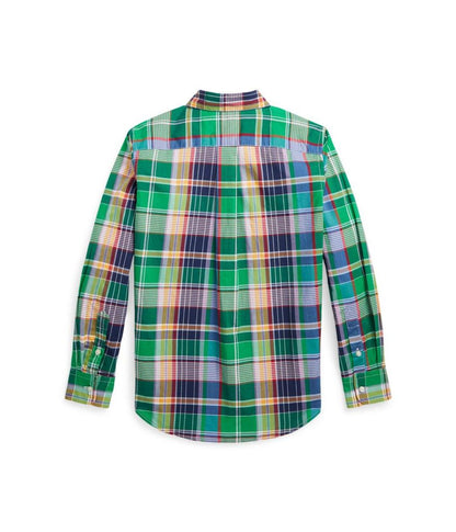 Plaid Cotton Poplin Shirt (Big Kids)